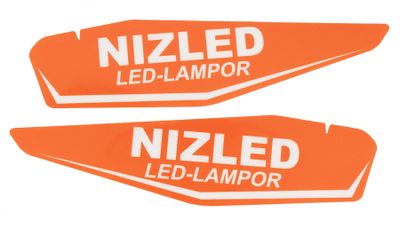 Nizled Aufkleber für Handschutz KTM orange, Paar