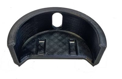 3D-gedruckter Slim-Snusdosenhalter (66x20mm) für flache Montage (Kabelbinder).