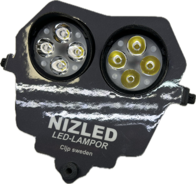 Doppelleuchte kaltweiß 80w Fantic 4-Takt 2024-, grauer Aufkleber, 2xE406k NIZLED