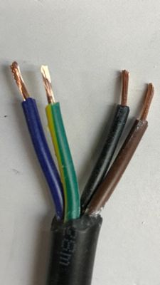 Stromkabel für LED-Lampen 4x1 mm schwarz