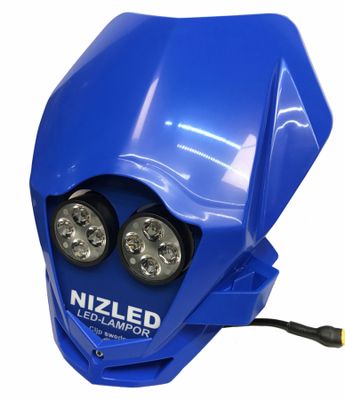 TM Racing 2015-2019, blau, kaltweiß 2xE40F (100 W) Lampenmaske passt auch auf das Modell ab 2020