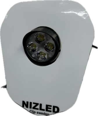 Einzelscheinwerfer kaltweiß 50 W Triumph 2024-, weißer Aufkleber, 1xE406k NIZLED