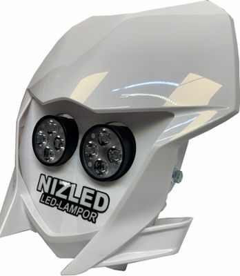 Doppelte Lampenmaske warmweiß 80 W, Yamaha WR 2019-2025, weiß, 2xE405K