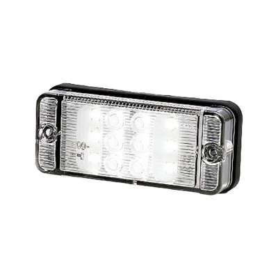 Strands Rückfahrleuchte 12-24V Klarglas, E-geprüft.