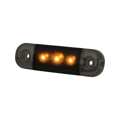 Strands Dark Knight Slim Seitenmarkierungsleuchte 3 LED, orange LED, klares Glas