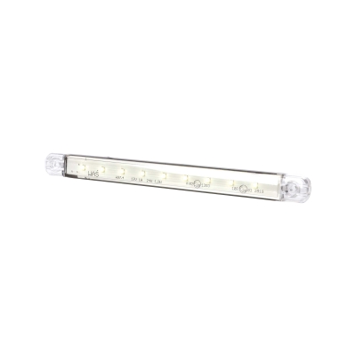 Strands Positionsleuchte Weiß Slim 9 LED, 9-36V IP68. E-geprüft.