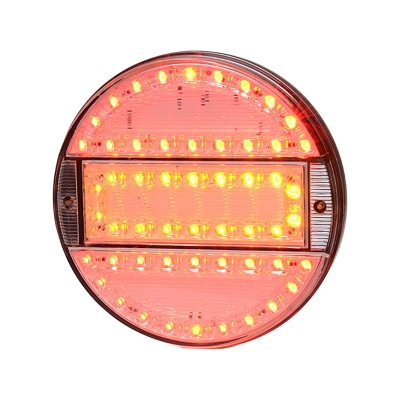 Strands Rund LED 3 Kammer 12-24V, 142 mm Durchmesser, klare Linse