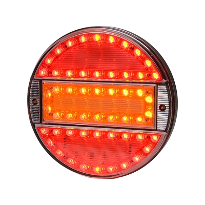 Strands Rund LED 3 Kammer 12-24V, 142 mm Durchmesser, farbige Linse