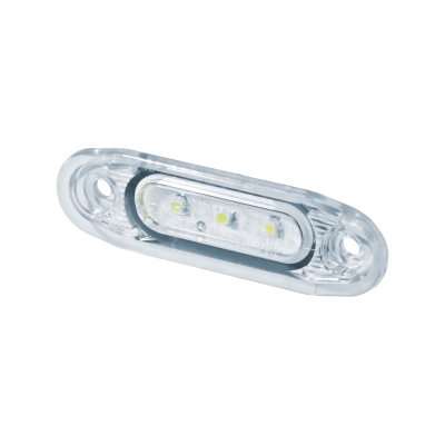 Strands Positionslicht Sld Weiß LED, weißes Glas, 79X26Mm, 5 m Kabel