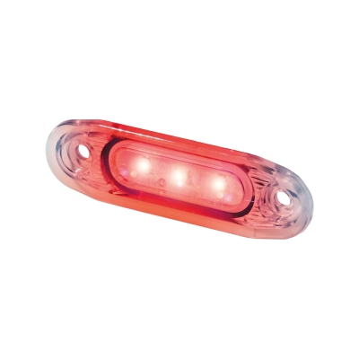Strands Positionslicht Sld Rot LED, weißes Glas, 79X26Mm, 5 m Kabel