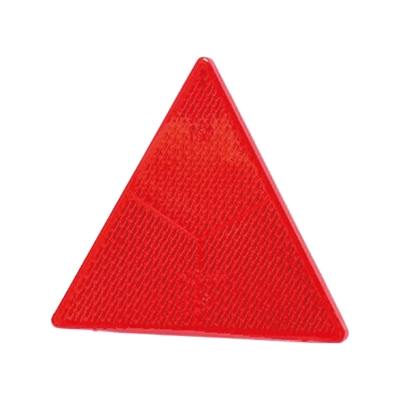 Strands Reflektor dreieckig rot (Anhänger), 135X155Mm. Schraube auf der Rückseite