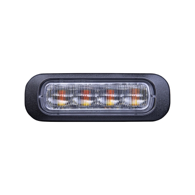 Strands Dark Knight gerichtetes Blitzlicht orange 4 LED klare Linse