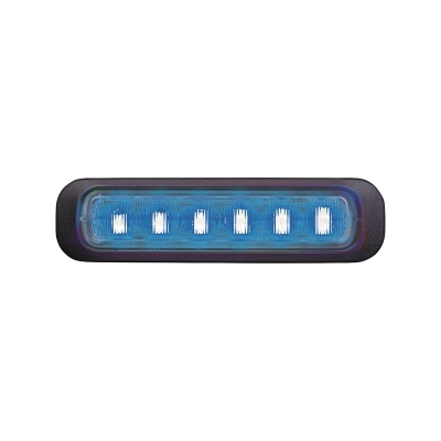 Strands Dark Knight gerichtetes Blitzlicht blau 6 LED