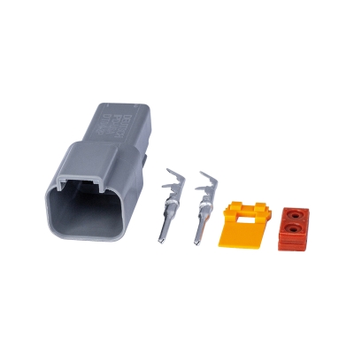 Strands DT-Stecker, unmontiert, männlich, lose Teile ohne Kabel.
