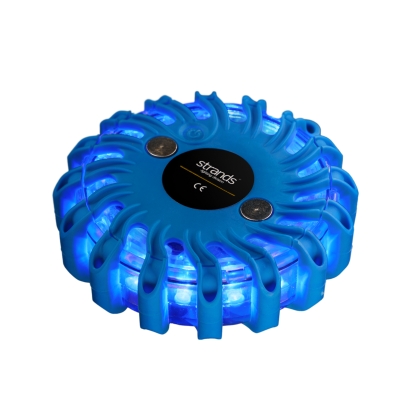 Strands Warn-/Richtblitzlicht Pucken blau LED, 6er-Pack in Tasche