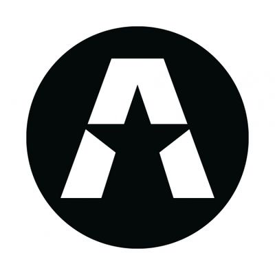 GAS A STAR Aufkleber 17x17cm, schwarz und weiß