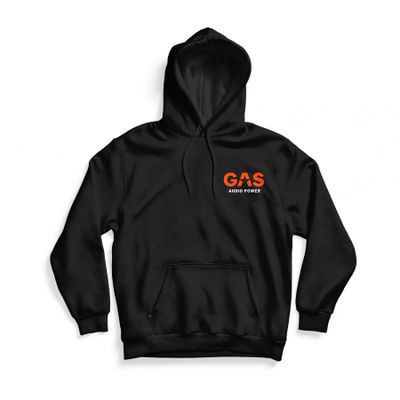Schwarzer GAS-Hoodie mit Shaky, extra groß