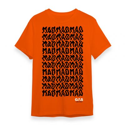Oranges GAS MAD T-Shirt, extra groß