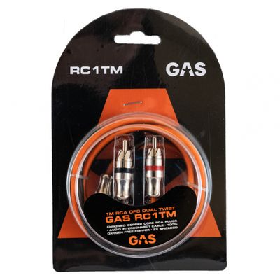 GAS RC1TM doppelt geschirmtes RCA-Kabel, 1 Meter