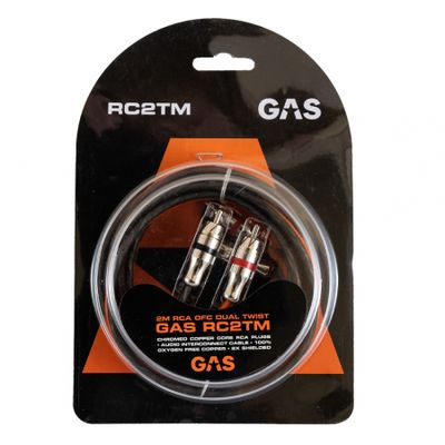 GAS RC2TM doppelt geschirmtes RCA-Kabel, 2 Meter