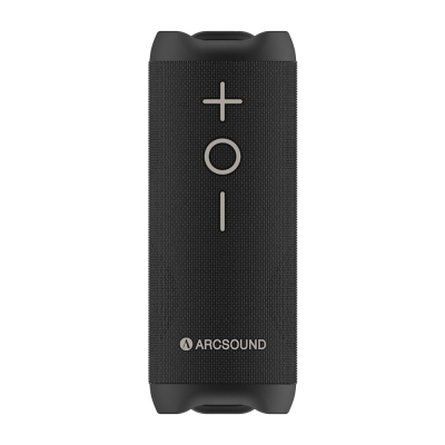 Arcsound EDGE leistungsstarker tragbarer Lautsprecher mit Bluetooth, schwarz