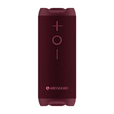 Arcsound EDGE Ruby Red leistungsstarker tragbarer Lautsprecher mit Bluetooth
