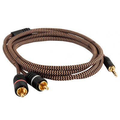 Proson Arctic 3,5 mm-2x RCA-Stecker, 2 Meter