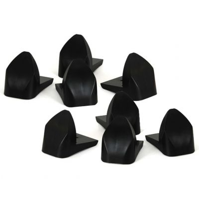 Proson Black Stands, 8er-Pack Lautsprecherfüße