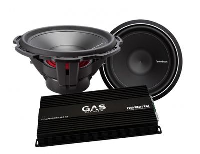 GAS Competition 600.2 + 2 Stk. Rockford Fosgate P2D415