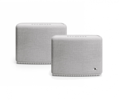 2er-Pack Audio Pro A15 W tragbarer Wifi-Lautsprecher, hellgrau