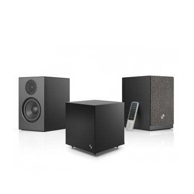 Aktives 2.1-Lautsprecherpaket Audio Pro A28 & SW-5, schwarz