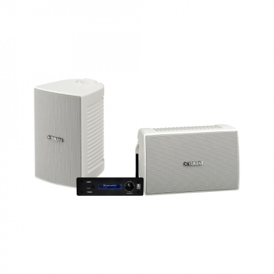 Yamaha NS-AW194 in Weiß mit System One A50BT, Outdoor-Paket