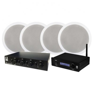 System One A50BT mit 2 Paar IC820 + SC4B-Lautsprecherumschalter