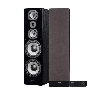WiiM Amp Ultra mit Dynavoice Challenger M-105 EX v4 in Schwarz, 2.0-Stereo-Paket