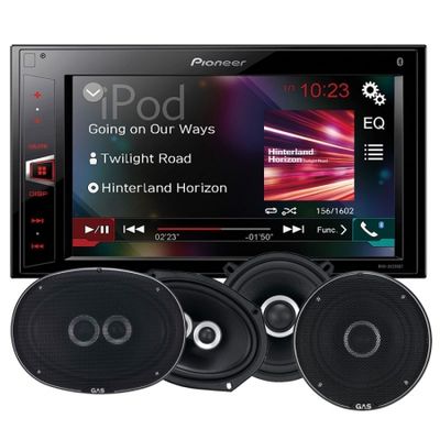 PIONEER AVH-290BT mit GAS SILVER-Lautsprechern