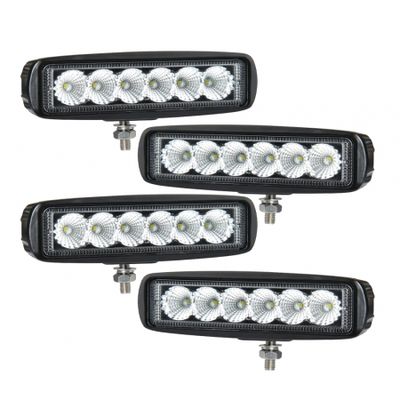 4er-Pack NIZLED B18RF, 15,8 cm Rück-/Arbeitsscheinwerfer, 18W, Arbeitsscheinwerfer-Paket