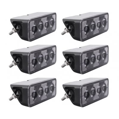6er-Pack NIZLED B24RF, angewinkelter 13 cm Rück-/Arbeitsscheinwerfer, 24W, Arbeitsscheinwerfer-Paket