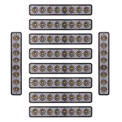 10er-Pack NIZLED B48RF, angewinkelter 24,2 cm Rück-/Arbeitsscheinwerfer, 48W, Arbeitsscheinwerfer-Paket