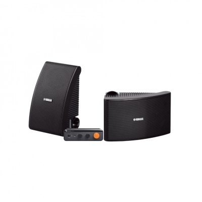 Yamaha NS-AW392 in Schwarz mit Fosi Audio BT20A Max, Outdoor-Paket