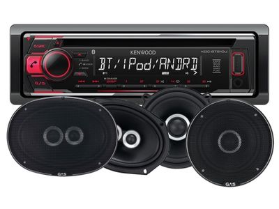 Kenwood KDC-BT510U & GAS Silver-Lautsprecher