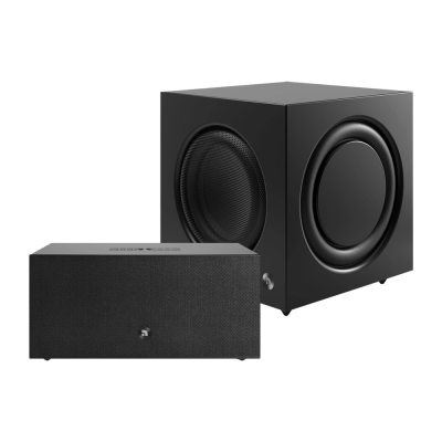 Audio Pro C20 W mit SW-10, aktives Lautsprecherpaket in Schwarz