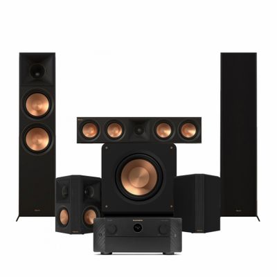Marantz Cinema 40 & Klipsch Reference RP-8000F II 5.1 Heimkino-Paket, schwarz