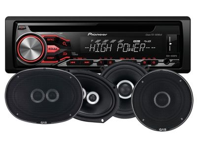 Pioneer DEH-4800FD & GAS SILVER-Lautsprecher