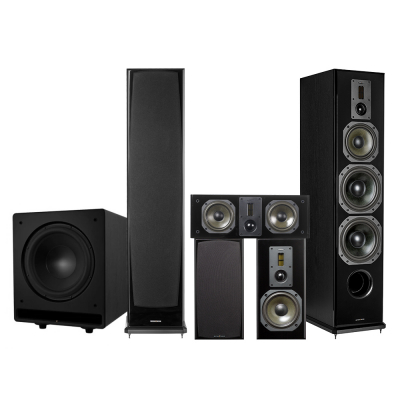 Dynavoice Definition DF-8II 5.1 Lautsprecherpaket mit CSB-V12, schwarz