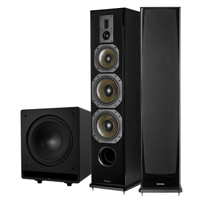 Dynavoice Definition DF-8II & Challenger CSB-V12 in Schwarz, 2.1 Lautsprecherpaket