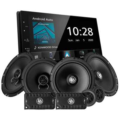 Kenwood DMX5020BTS & DLS PA Front- und Hecksystem, Auto-Stereo-Paket