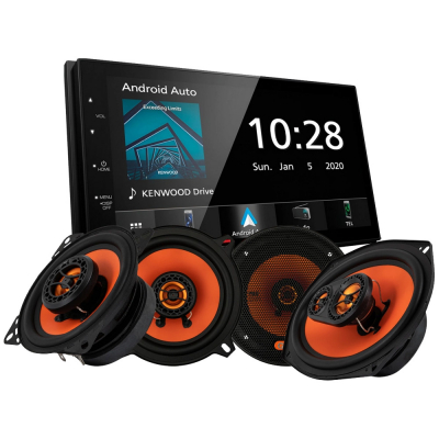 Kenwood DMX5020BTS & GAS MAD X1-Lautsprecher, Auto-Stereo-Paket