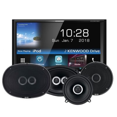 Kenwood DMX-6018BT & GAS SILVER-LAUTSPRECHER