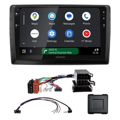 Kenwood DMX80AXS Autoradio-Paket für Citroën Nemo, Peugeot Bipper, Fiat Fiorino/Qubo