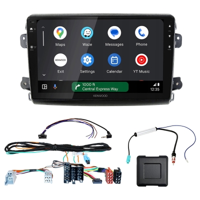 Kenwood DMX80AXS Autoradio-Paket für Fiat Ducato 2021-, Jumper, Relay, Movano och Boxer